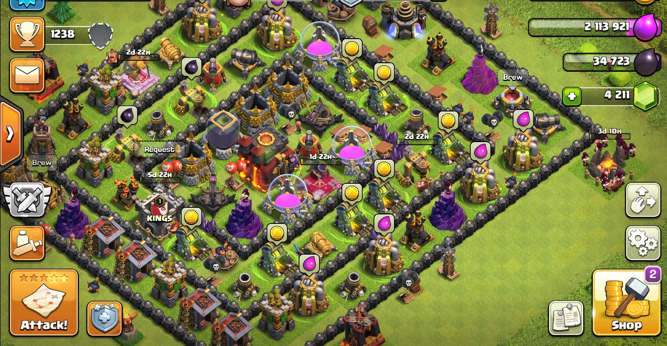 attack if your gay clash of clans base link