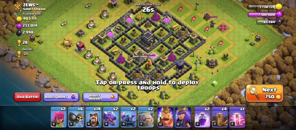 how to donate trophies in clash of clans